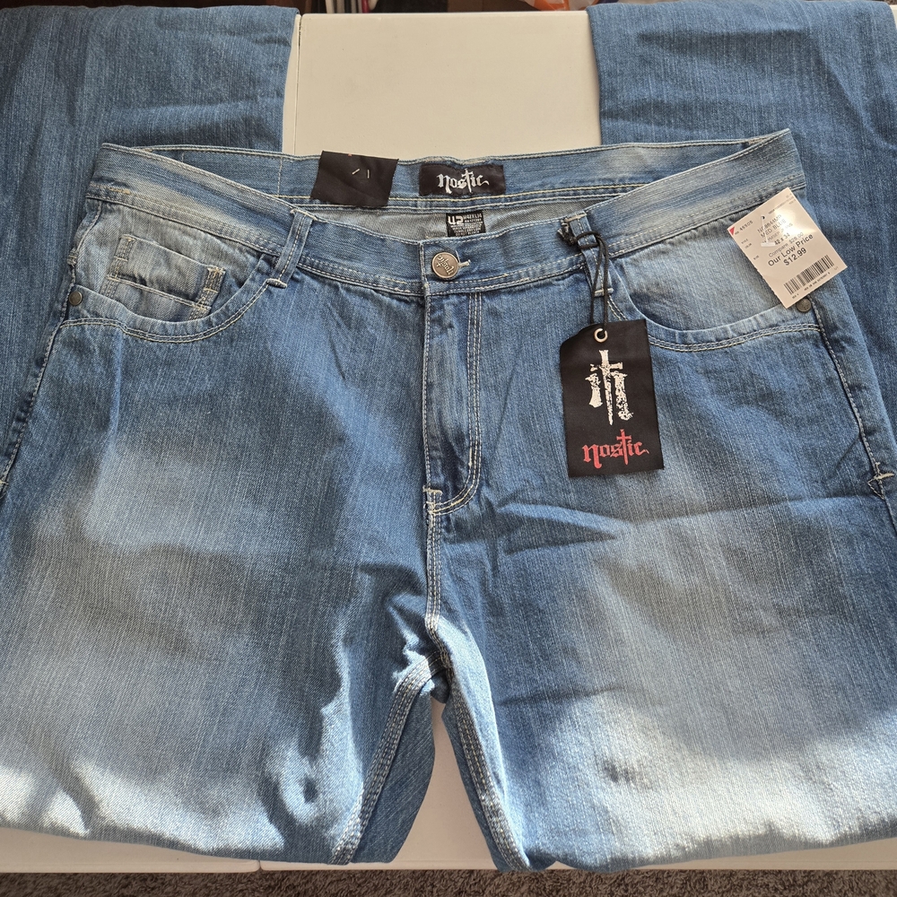 Nostic Blue Men's Relaxed Jeans 42x34